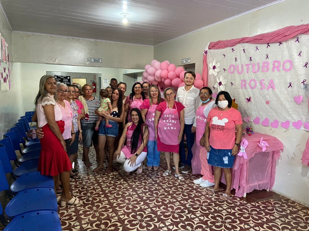 Prefeitura de Nova Floresta realiza ações do Outubro Rosa nos PSF's