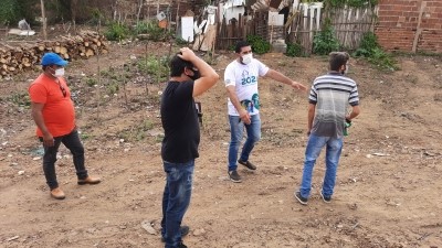 Prefeitura de Nova Floresta realiza levantamento topográfico para pavimentação de trecho da Rua Olho D'água