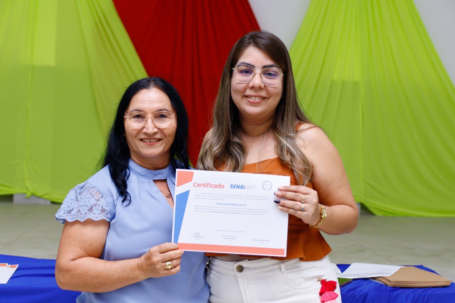 Prefeitura de Nova Floresta realiza entrega de certificados do curso de Corte e Costura Industrial em parceria com o SENAI