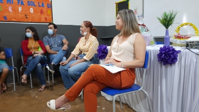Prefeitura de Nova Floresta realiza roda de conversa com mães de usuários do SCFV sobre o combate a violência contra a mulher