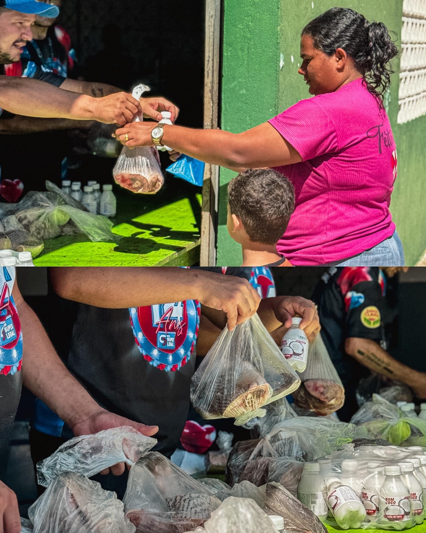 Prefeitura de Nova Floresta realiza entrega de peixe e leite de coco para os munícipes