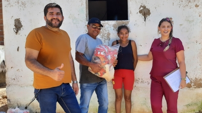 Prefeitura de Nova Floresta realiza entrega de cestas básicas na zona rural do município