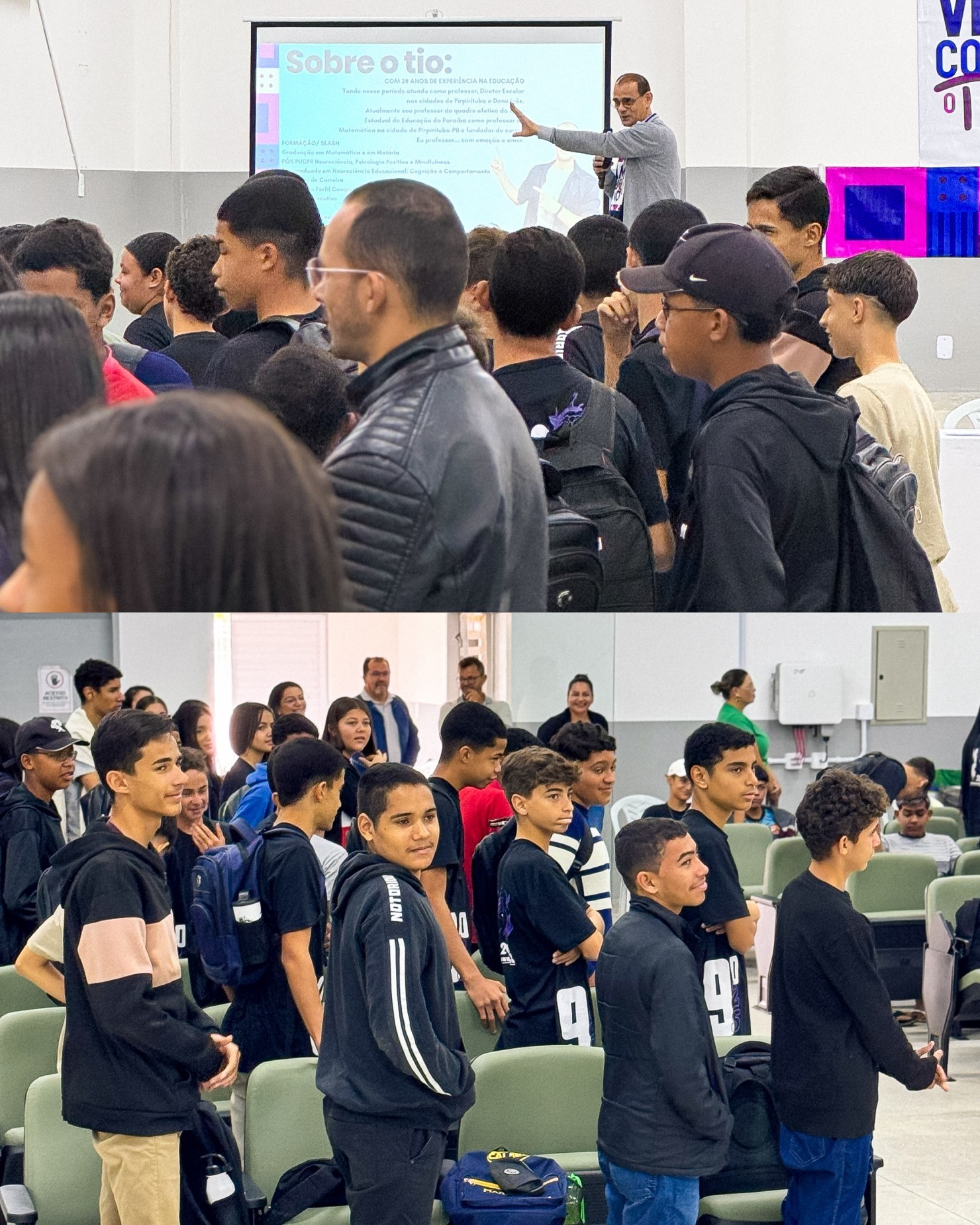 Turmas do 9º ano participam de palestra sobre metodologias inovadoras e protagonismo estudantil