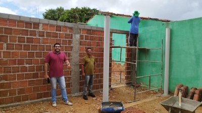 Prefeito Jarson acompanha obras de reforma e ampliação da Escola Profª Julieta de Lima e Costa