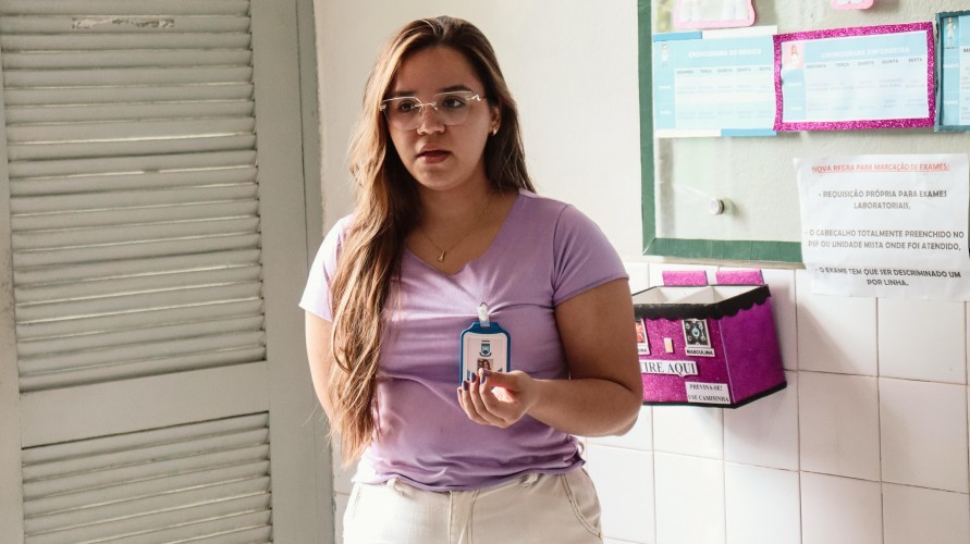 PSF II realização de ação de conscientização sobre doenças crônicas em Nova Floresta
