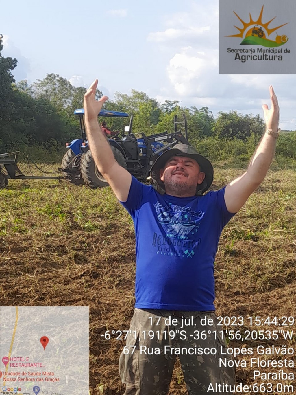 Prefeitura de Nova Floresta realiza cortes de terra na zona rural