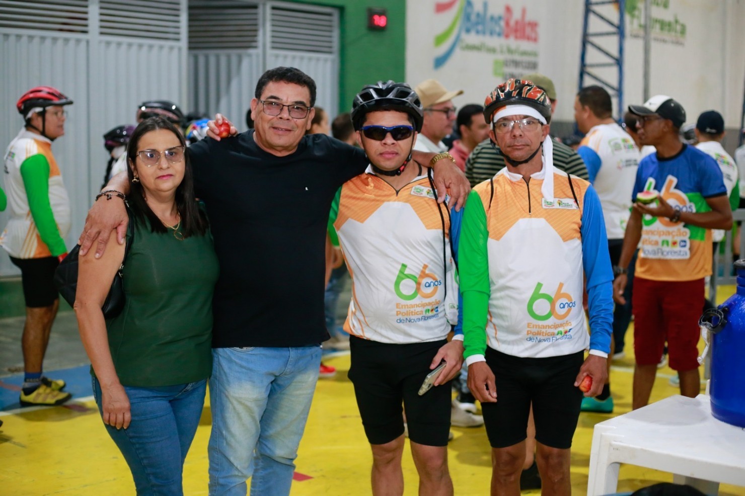 Eco Pedal reúne ciclistas de toda a região durante as festividades de 66 anos de Nova Floresta