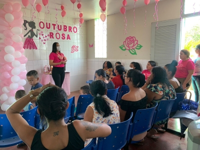 OUTUBRO ROSA: PSF2 REALIZA PALESTRA PARA AS MULHERES DA ZONA URBANA E RURAL.