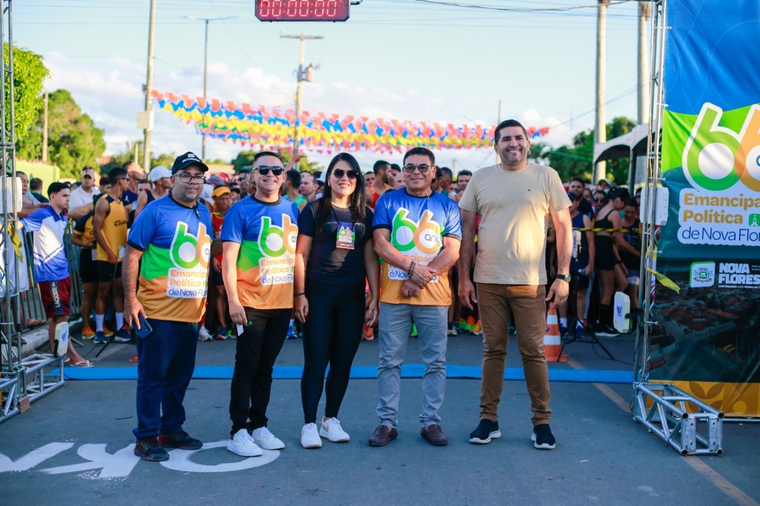 Corrida de Rua marca comemorações pelos 66 anos de Emancipação Política de Nova Floresta