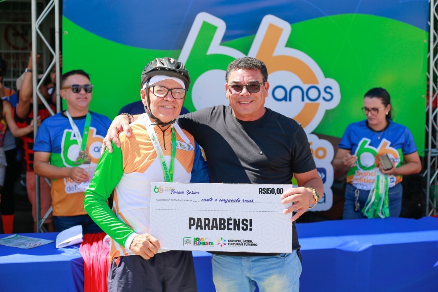 Eco Pedal reúne ciclistas de toda a região durante as festividades de 66 anos de Nova Floresta