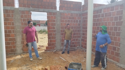 Prefeito Jarson acompanha obras de reforma e ampliação da Escola Profª Julieta de Lima e Costa