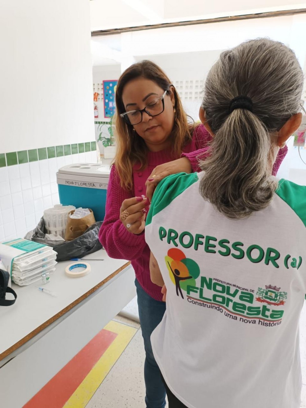 Prefeitura de Nova Floresta realiza vacinação nas Escolas do Municipio