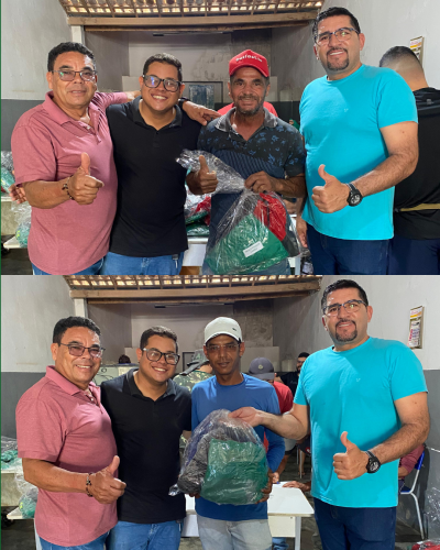 Prefeitura Municipal de Nova Floresta entrega fardamentos aos funcionários da secretaria de serviços urbanos e infra-estrutura