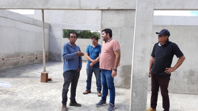 Prefeito participa de visita técnica em obras da nova Creche
