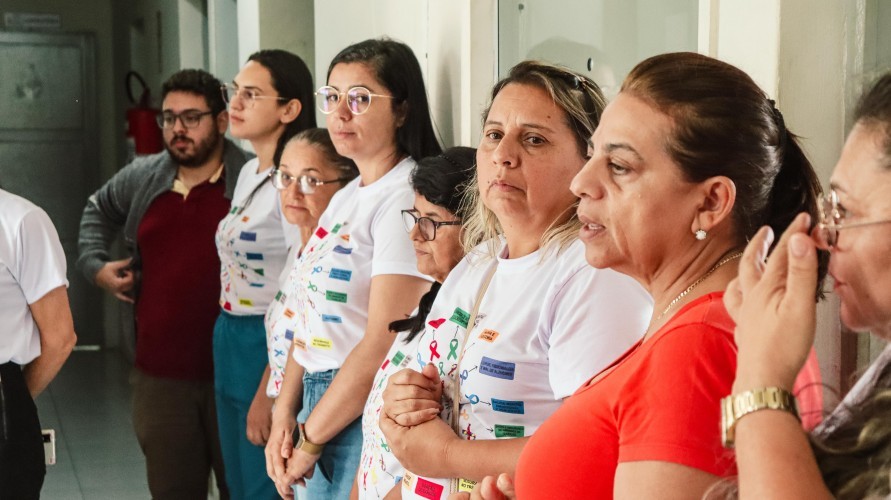 PSF II realização de ação de conscientização sobre doenças crônicas em Nova Floresta