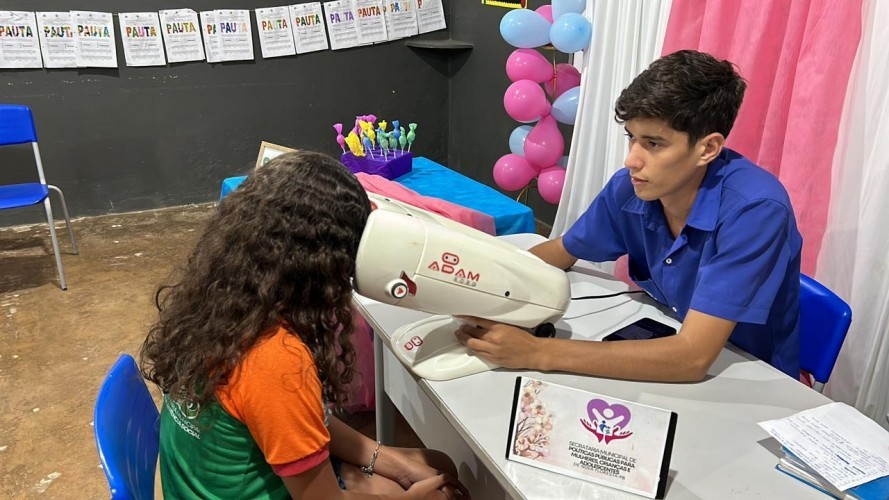 Prefeitura Municipal de Nova Floresta realiza testes oftalmológicos para as crianças do SCFV