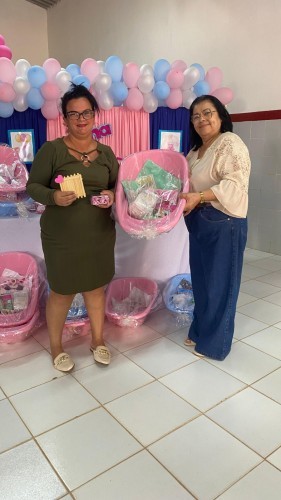 Continuação Semana do Bebê — Palestra com as mães atípicas e entrega de kit enxoval para as gestantes