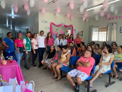 OUTUBRO ROSA: UNIDADES DE SAÚDE PROMOVEM AÇÕES SOBRE A PREVENÇÃO DO CÂNCER DE MAMA