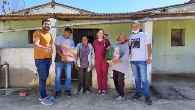 Prefeitura de Nova Floresta realiza entrega de cestas básicas na zona rural do município