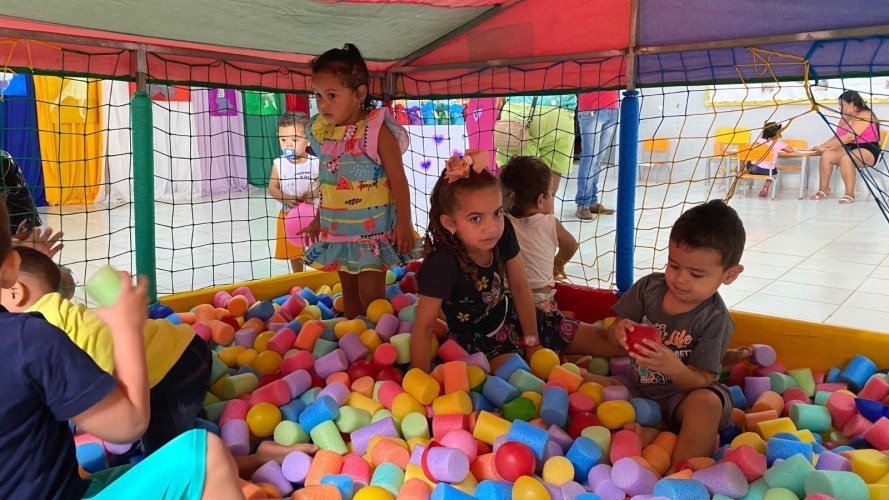Semana do Bebê - Brinquedoteca do Programa Criança Feliz na Sede do CRAS