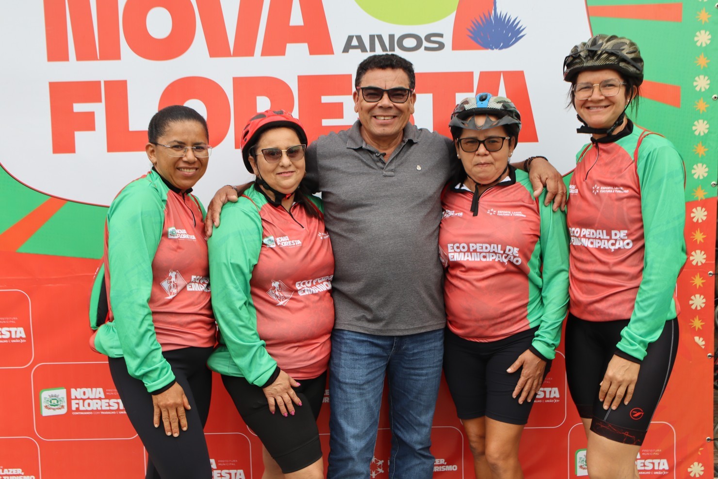 Eco Pedal reúne ciclistas e promove esporte e integração durante programação dos 67 anos de Nova Floresta