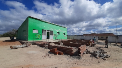 Prefeito Jarson acompanha obras de reforma e ampliação da Escola Engenheiro Sebastião Ernesto