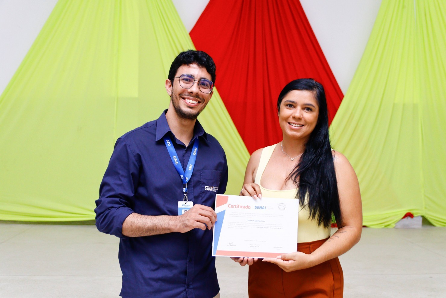 Prefeitura de Nova Floresta realiza entrega de certificados do curso de Corte e Costura Industrial em parceria com o SENAI