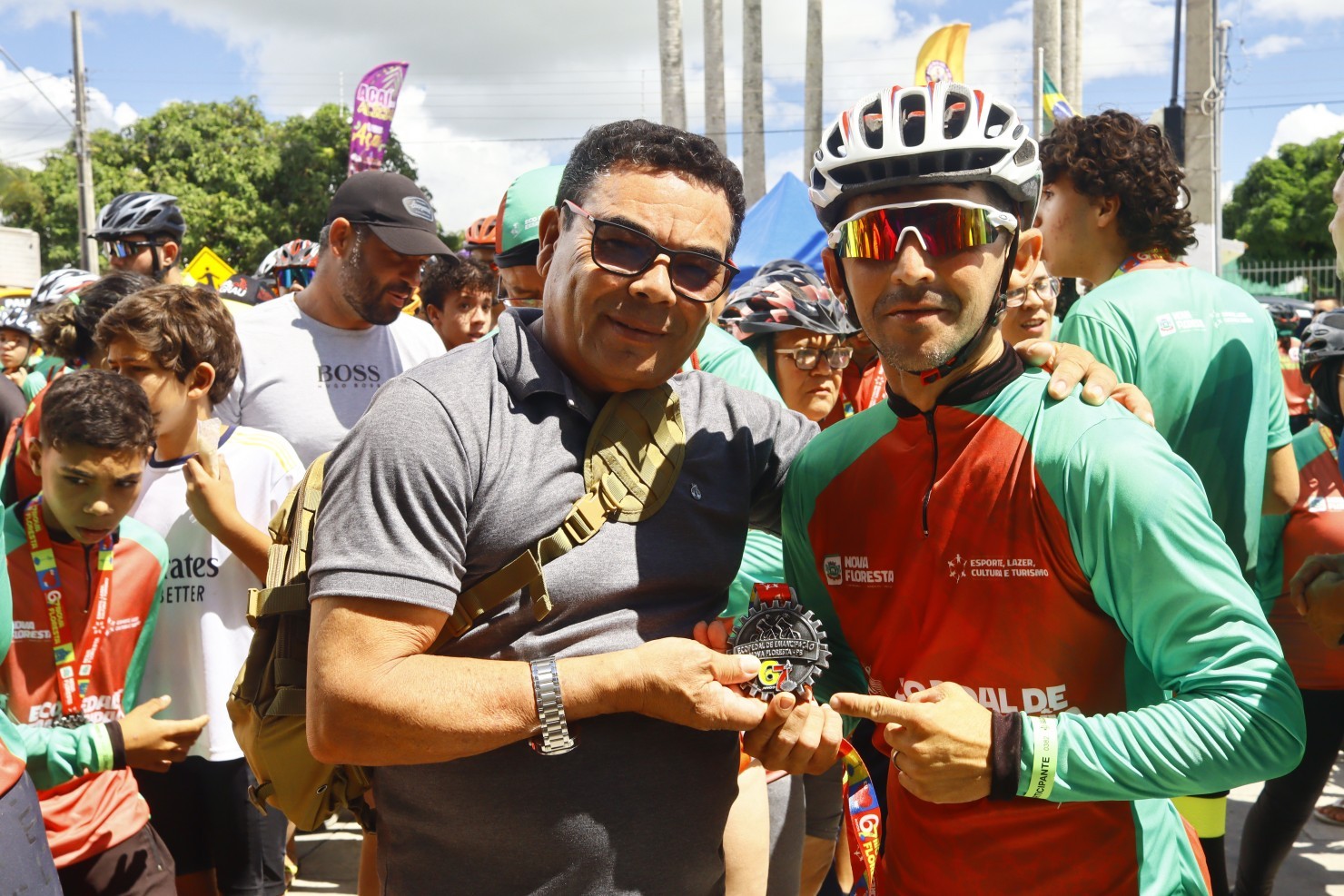 Eco Pedal reúne ciclistas e promove esporte e integração durante programação dos 67 anos de Nova Floresta