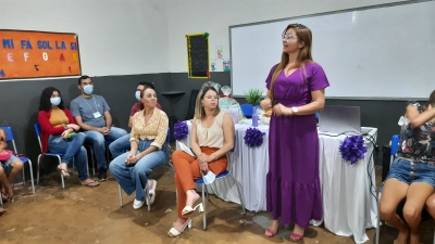 Prefeitura de Nova Floresta realiza roda de conversa com mães de usuários do SCFV sobre o combate a violência contra a mulher