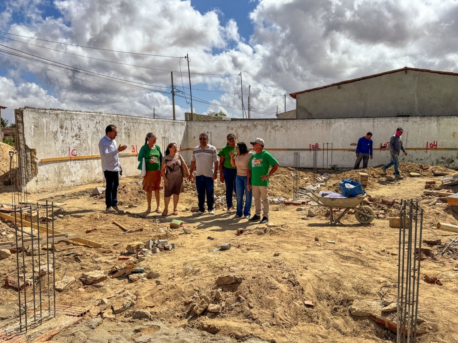 Conselho Municipal de Educação realiza visita técnica às obras da Escola Senador Rui Carneiro, Creche Adália Bezerra e Centro de Administração e Forma