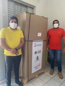 Secretaria de Saúde recebe doação de câmara fria para armazenamento de vacinas