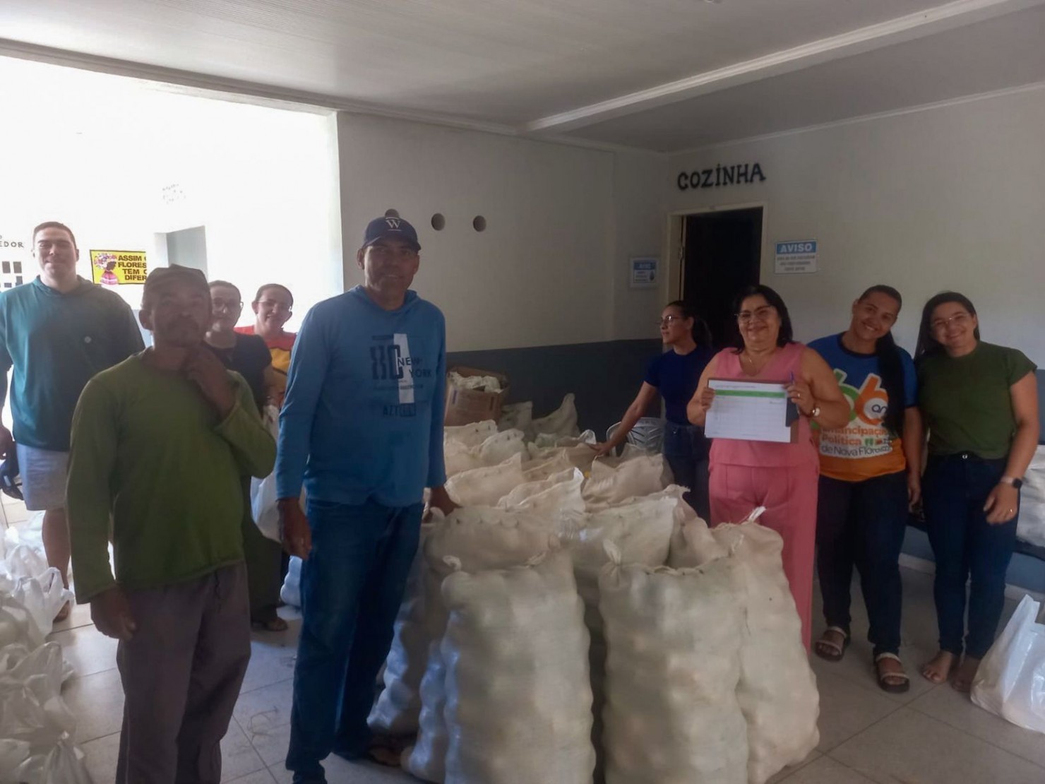Nova Floresta recebe alimentos do Programa de Aquisição de Alimentos (PAA) para distribuição a famílias em vulnerabilidade social