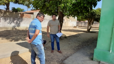 Prefeito Jarson acompanha início das obras de reforma e ampliação da Escola Professora Julieta de Lima e Costa