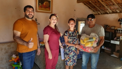 Prefeitura de Nova Floresta realiza entrega de cestas básicas na zona rural do município