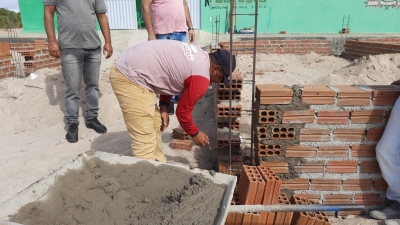 Prefeito Jarson acompanha obras de reforma e ampliação da Escola Engenheiro Sebastião Ernesto