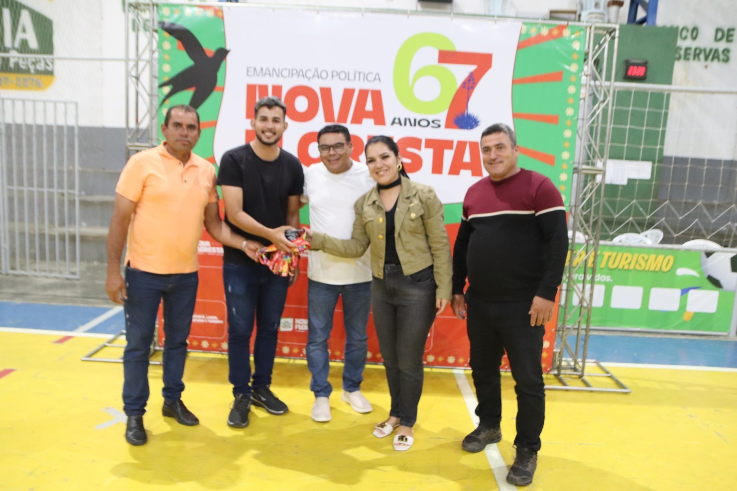 Final do Campeonato Municipal de Futsal movimenta Nova Floresta durante programação dos 67 anos do município