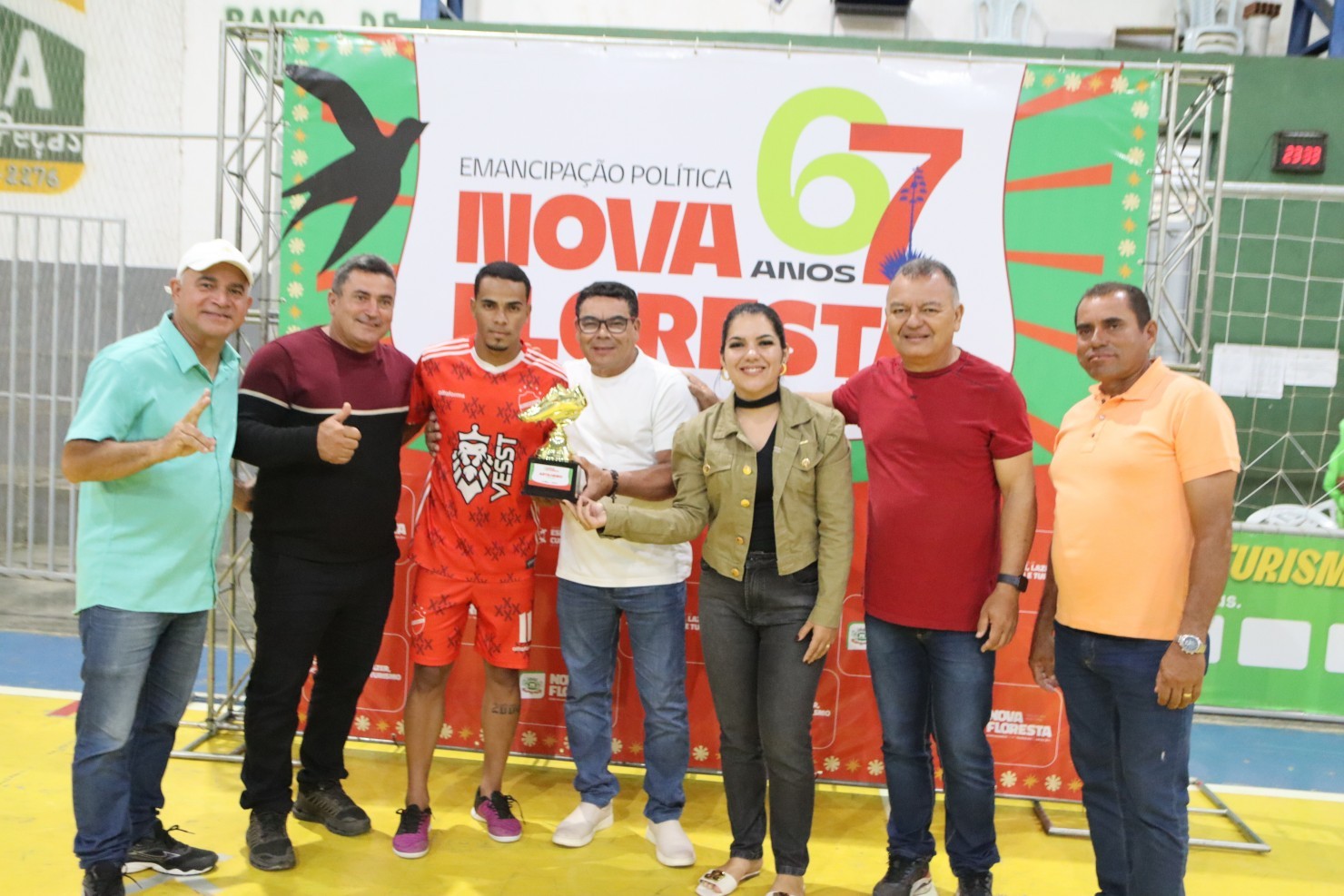 Final do Campeonato Municipal de Futsal movimenta Nova Floresta durante programação dos 67 anos do município