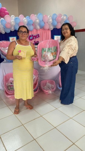 Continuação Semana do Bebê — Palestra com as mães atípicas e entrega de kit enxoval para as gestantes