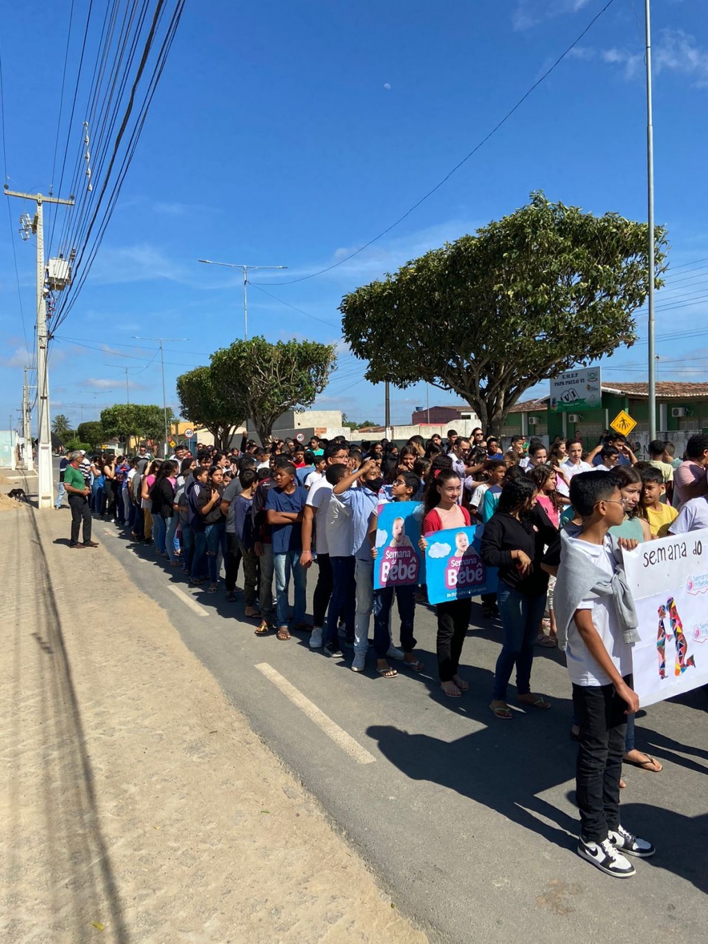 Semana do Bebê. Prefeitura de Nova Floresta realiza Caminhada do Bebê.