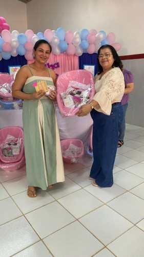 Continuação Semana do Bebê — Palestra com as mães atípicas e entrega de kit enxoval para as gestantes