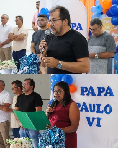 Secretário de Educação participa de reunião de pais e mestres e dá as boas-vindas à equipe escolar