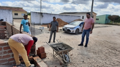 Prefeito Jarson acompanha obras de reforma e ampliação da Escola Engenheiro Sebastião Ernesto