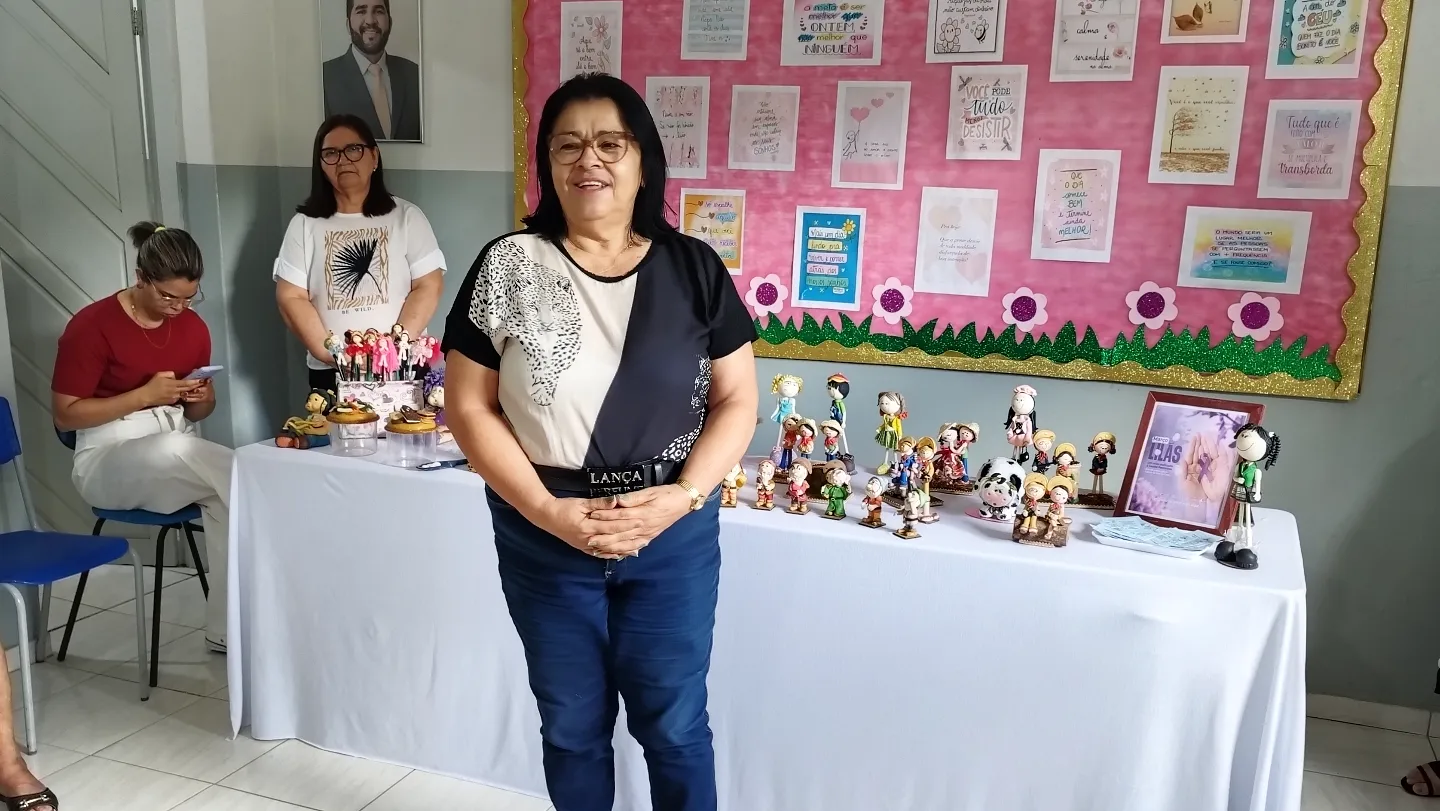 Prefeitura de Nova Floresta realiza abertura de oficina de artesanato em biscuit para idosos do SCFV