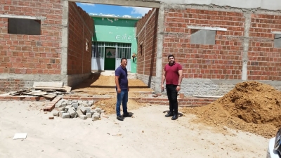 Prefeito Jarson acompanha obras de ampliação da Escola Engenheiro Sebastião Ernesto
