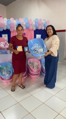 Continuação Semana do Bebê — Palestra com as mães atípicas e entrega de kit enxoval para as gestantes